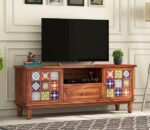 TreeWalley Sheesham Wood Entertainment Tv Unit for Living Room