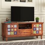 TreeWalley Sheesham Wood Entertainment Tv Unit for Living Room