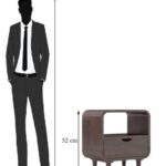 TreeWalley Solid Sheesham Wood Bedside Table for Bedroom | Solid Wood Furniture - Image 3