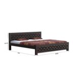 TreeWalley Solid Sheesham Wood Queen Size Bed Without Storage - Image 2
