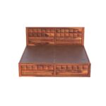 TreeWalley Solid Sheesham Wood King Size Bed Without Storage - Image 3