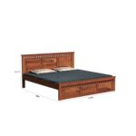 TreeWalley Solid Sheesham Wood Queen Size Bed Without Storage - Image 5