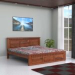 TreeWalley Solid Sheesham Wood Queen Size Bed Without Storage