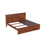 TreeWalley Solid Sheesham Wood King Size Bed Without Storage - Image 3