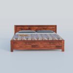 TreeWalley Casa Solid Sheesham Wood King Size Bed Without Storage - Image 5