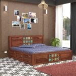 TreeWalley King Size Bed with Storage Box | Sheesham Wood Bed
