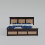 TreeWalley Sheesham Wood King Size Bed with Storage Wooden Double Bed Cot - Image 4