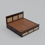 TreeWalley Sheesham Wood King Size Bed with Storage Wooden Double Bed Cot - Image 5