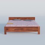TreeWalley Solid Sheesham Wood King Size Bed Without Storage - Image 4