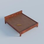 TreeWalley Solid Sheesham Wood King Size Bed Without Storage - Image 5