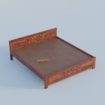 TreeWalley Solid Sheesham Wood Queen Size Bed Without Storage - Image 3