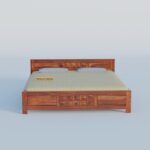 TreeWalley Solid Sheesham Wood Queen Size Bed Without Storage - Image 4