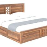 TreeWalley Sheesham Wood Queen Size Bed with Box Storage | Solid Wood Furniture