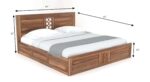 TreeWalley Sheesham Wood King Size Bed with Box Storage | Solid Wood Furniture - Image 5