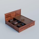 TreeWalley Solid Sheesham Wood Queen Size Bed with Storage Box - Image 5