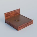 TreeWalley Solid Sheesham Wood Queen Size Bed with Storage Box - Image 6