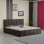 TreeWalley Solid Sheesham Wood Queen Size Bed with Storage Box