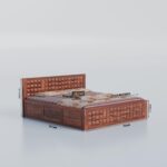 TreeWalley Solid Sheesham Wood King Size Bed with Storage Box - Image 2