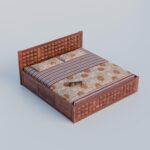 TreeWalley Solid Sheesham Wood Queen Size Bed with Storage Box - Image 2