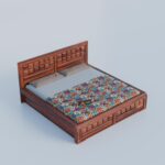 TreeWalley Solid Sheesham Wood Queen Size Bed with Storage Box - Image 3