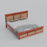 TreeWalley Sheesham Wood King Size Cane Bed Without Storage Wooden Double Cot - Image 3