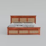 TreeWalley Sheesham Wood King Size Cane Bed Without Storage Wooden Double Cot - Image 4