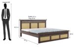 TreeWalley Sheesham Wood King Size Cane Bed Without Storage Wooden Double Cot - Image 2