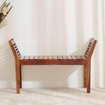 TreeWalley Solid Sheesham Wood 2 Seater Bench for Living Room, Dining, Balcony - Image 3