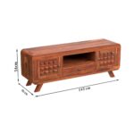 TreeWalley Sheesham Wood Entertainment Tv Unit for Living Room - Image 2