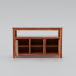TreeWalley Solid Sheesham Wood Sideboard for Living Room with Cane Doors - Image 6