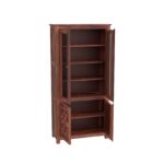 TreeWalley Sheesham Wood Sideboard Crockery Cabinet with 2 Acrylic Glass Door - Image 5