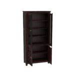 TreeWalley Sheesham Wood Sideboard Crockery Cabinet with 2 Acrylic Glass Door