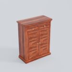 TreeWalley Solid Sheesham Wood Shoe Storage Cabinet | Solid Wood Furniture - Image 4
