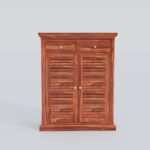 TreeWalley Solid Sheesham Wood Shoe Storage Cabinet | Solid Wood Furniture - Image 5