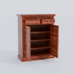 TreeWalley Solid Sheesham Wood Shoe Storage Cabinet | Solid Wood Furniture - Image 6
