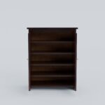 Solid Sheesham Wood Shoe Cabinet with Louvered Doors | Solid Wood Furniture - Image 6