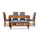 TreeWalley Solid Sheesham Wood Dining Table Set 6 Seater | Solid Wood Furniture - Image 4