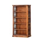 TreeWalley Solid Sheesham Wood Bookshelf with 5 Open Shelves - Image 3