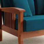 TreeWalley Solid Sheesham Wood Sofa 2 Seater | Wooden Sofa Set for Living Room - Image 5