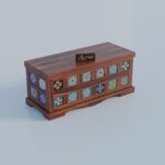 TreeWalley Solid Sheesham Wood Trunk Storage for Living Room - Image 4