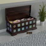 TreeWalley Solid Sheesham Wood Trunk Storage for Living Room - Image 3