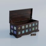 TreeWalley Solid Sheesham Wood Trunk Storage for Living Room - Image 6