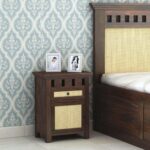 TreeWalley Sheesham Wood Nightstand Bedside Table For Bedroom