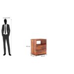 TreeWalley Sheesham Wood Nightstand Bedside Table for Bedroom - Image 2
