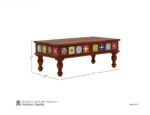 TreeWalley Sheesham Wood Rectangle Center Coffee Table for Living Room - Image 3