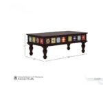 TreeWalley Sheesham Wood Rectangle Center Coffee Table for Living Room - Image 3