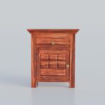 TreeWalley Solid Sheesham Wood Bedside Table with 1 Drawer & 1 Door Storage - Image 4
