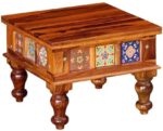 TreeWalley Sheesham Wood Small Square Centre Coffee Table for Living Room - Image 4