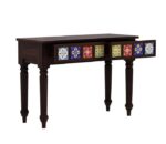 TreeWallery Sheesham Wood Console Table with 2 Drawers | Solid Wood Furniture - Image 6