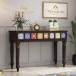 TreeWallery Sheesham Wood Console Table with 2 Drawers | Solid Wood Furniture - Image 4